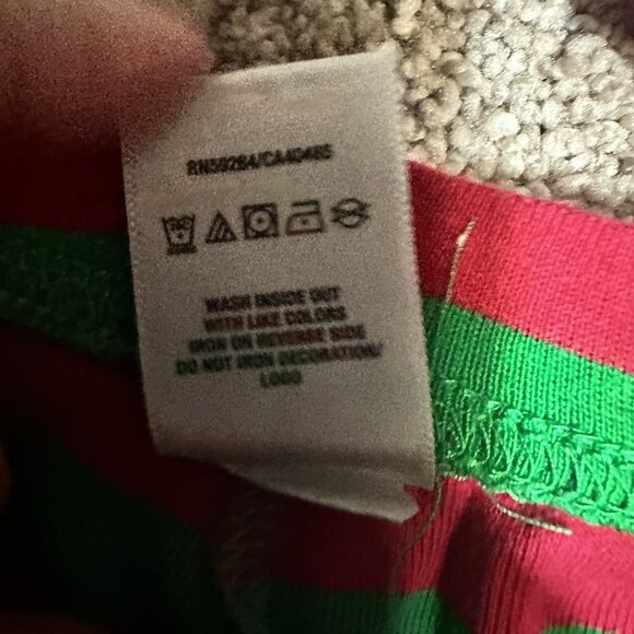 PJ Place Pajamas Unisex Size 6 Boys Girls Elf Theme Green Red Striped Holiday - Picture 6 of 6